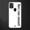 don't lose yourself glass case for samsung galaxy a21s image