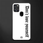 don't lose yourself glass case for samsung galaxy a21s image