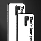 don't lose yourself glass case for redmi 9 prime image-2