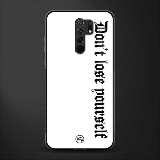 don't lose yourself glass case for redmi 9 prime image