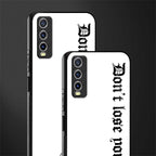 don't lose yourself glass case for vivo y20 image-2
