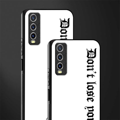 don't lose yourself glass case for vivo y12s image-2