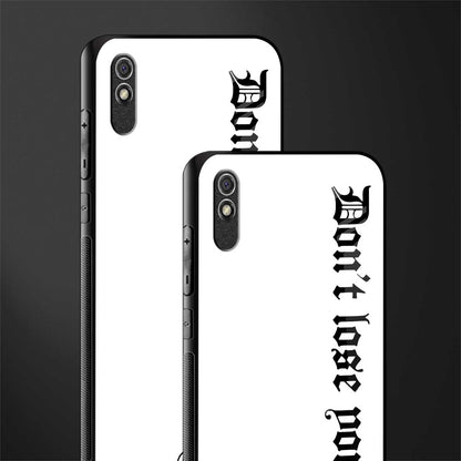 don't lose yourself glass case for redmi 9a image-2