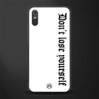don't lose yourself glass case for redmi 9a image