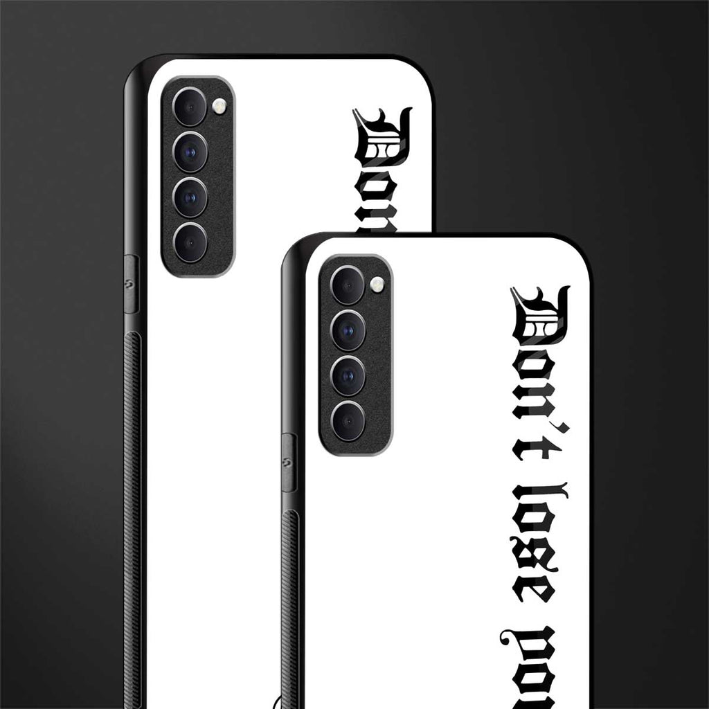 don't lose yourself glass case for oppo reno 4 pro image-2