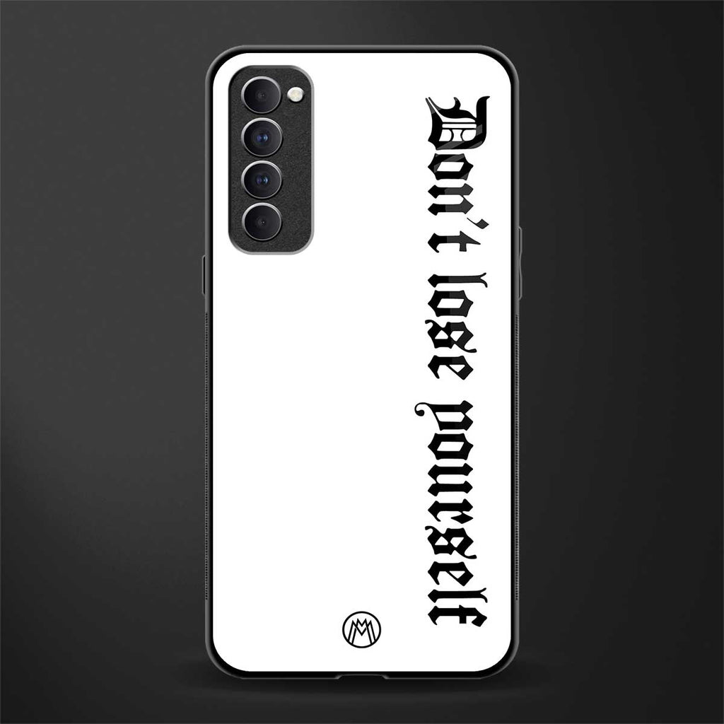 don't lose yourself glass case for oppo reno 4 pro image