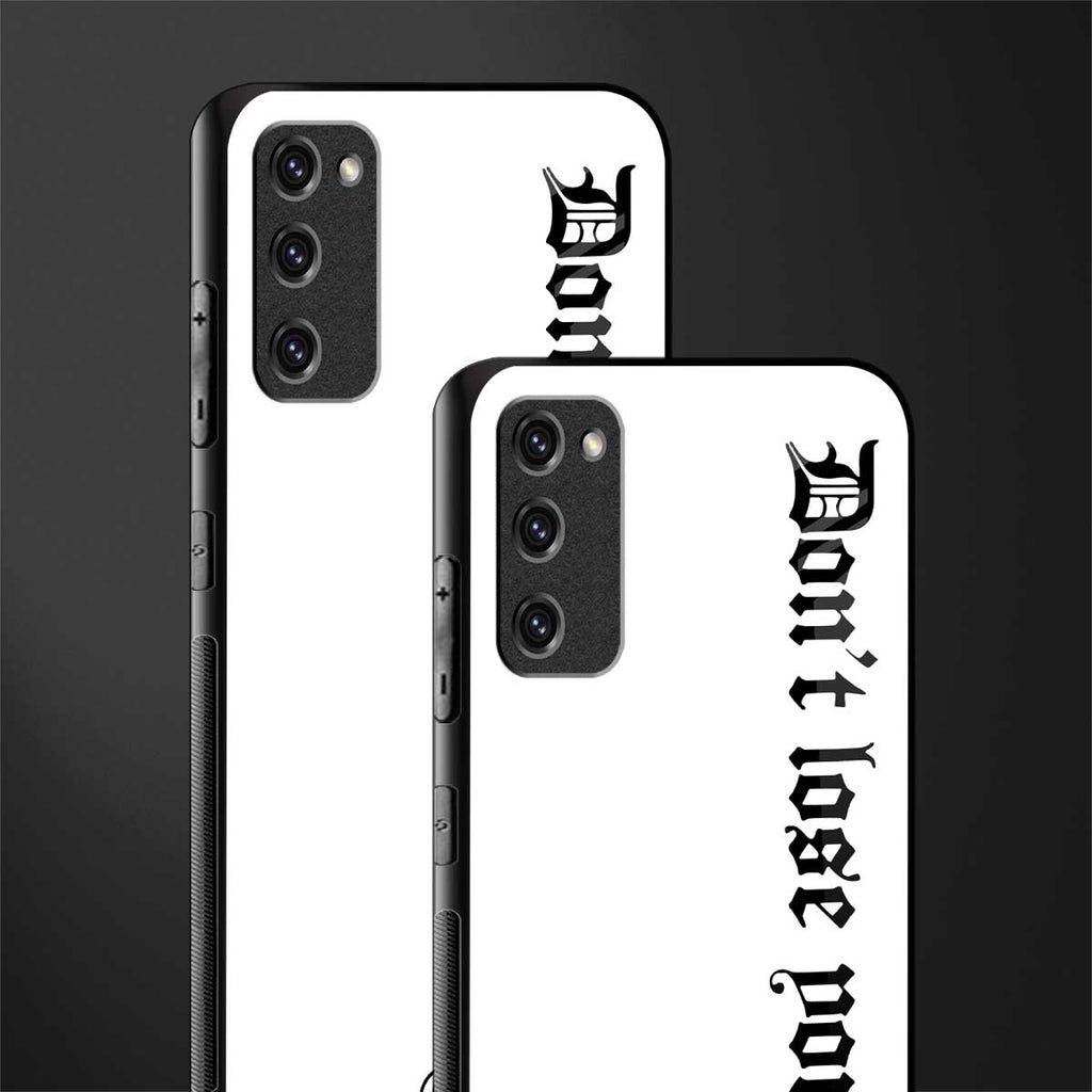 don't lose yourself glass case for samsung galaxy s20 fe image-2