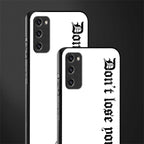 don't lose yourself glass case for samsung galaxy s20 fe image-2