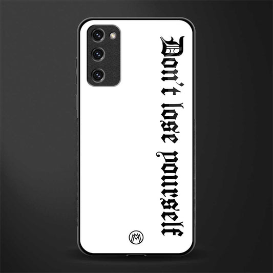 don't lose yourself glass case for samsung galaxy s20 fe image