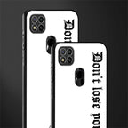don't lose yourself glass case for redmi 9 image-2