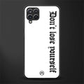 don't lose yourself glass case for samsung galaxy a12 image
