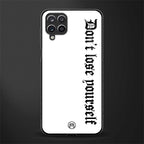 don't lose yourself glass case for samsung galaxy a12 image