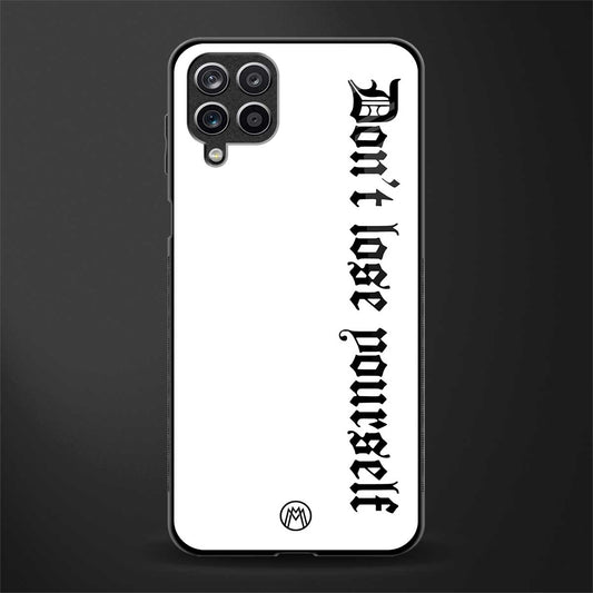 don't lose yourself glass case for samsung galaxy m12 image