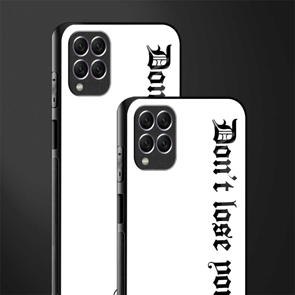 don't lose yourself glass case for samsung galaxy f62 image-2
