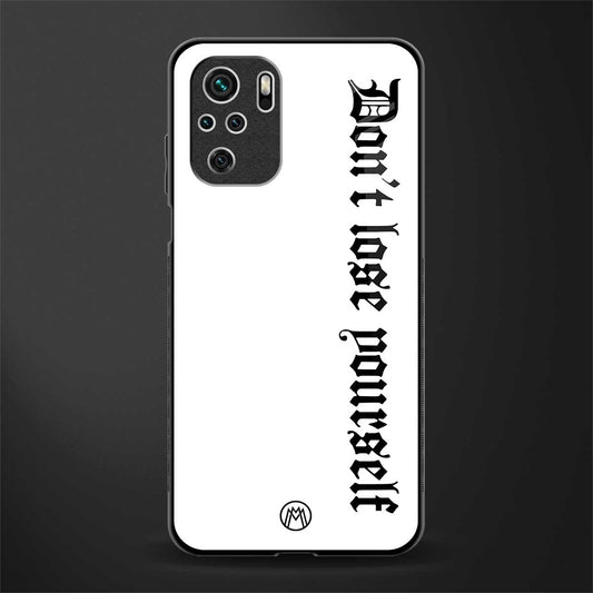 don't lose yourself glass case for redmi note 10s image