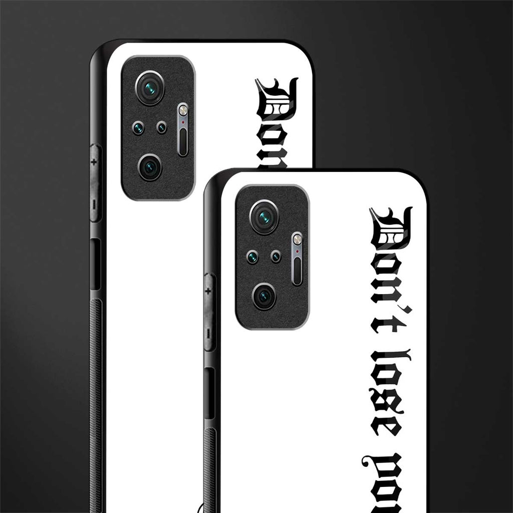 don't lose yourself glass case for redmi note 10 pro image-2