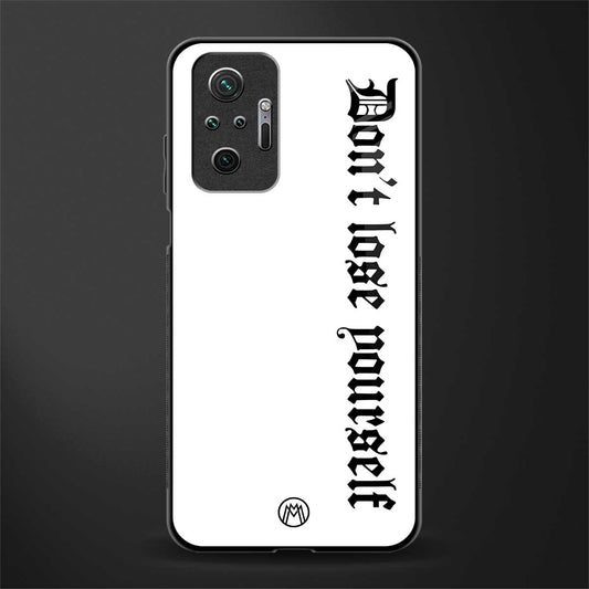 don't lose yourself glass case for redmi note 10 pro image