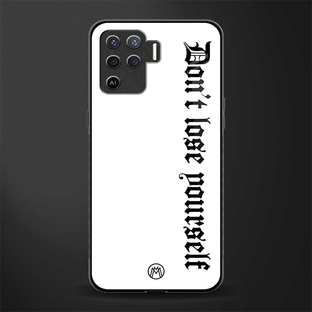 don't lose yourself glass case for oppo f19 pro image