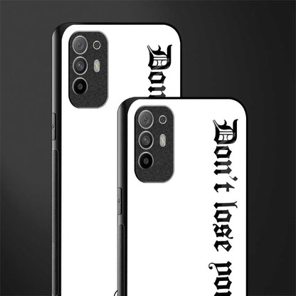 don't lose yourself glass case for oppo f19 pro plus image-2