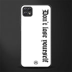 don't lose yourself glass case for samsung galaxy a22 5g image