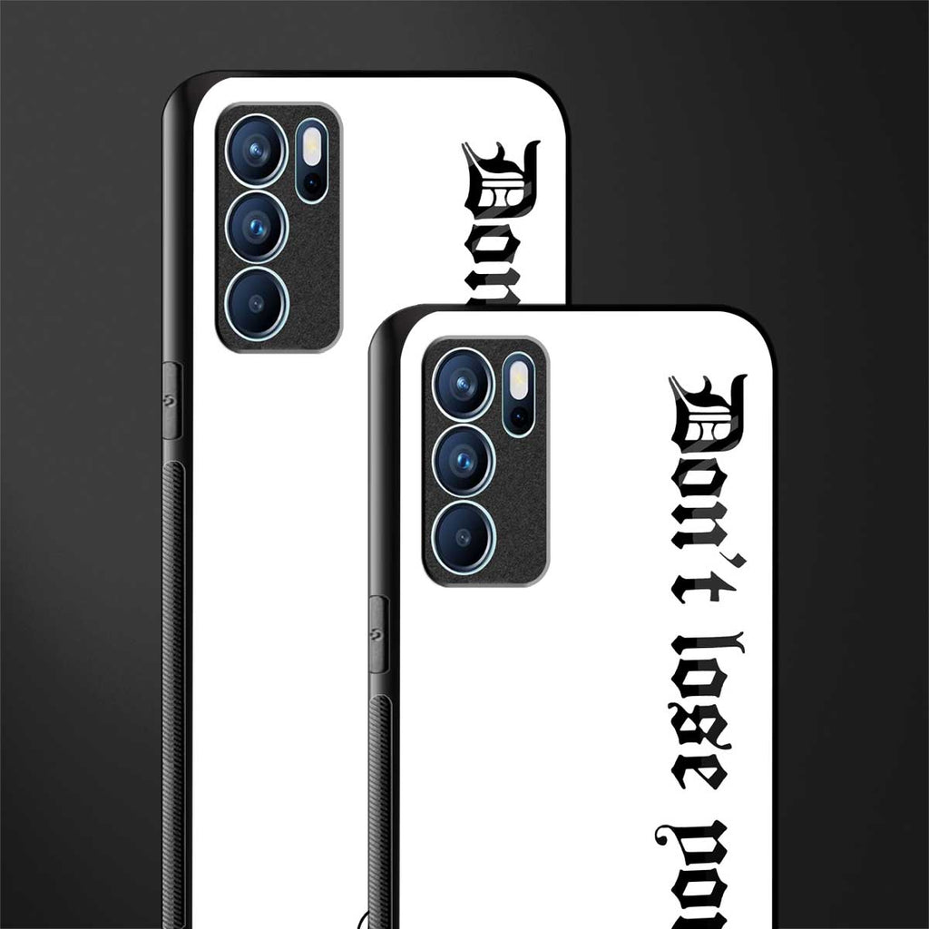 don't lose yourself glass case for oppo reno6 pro 5g image-2