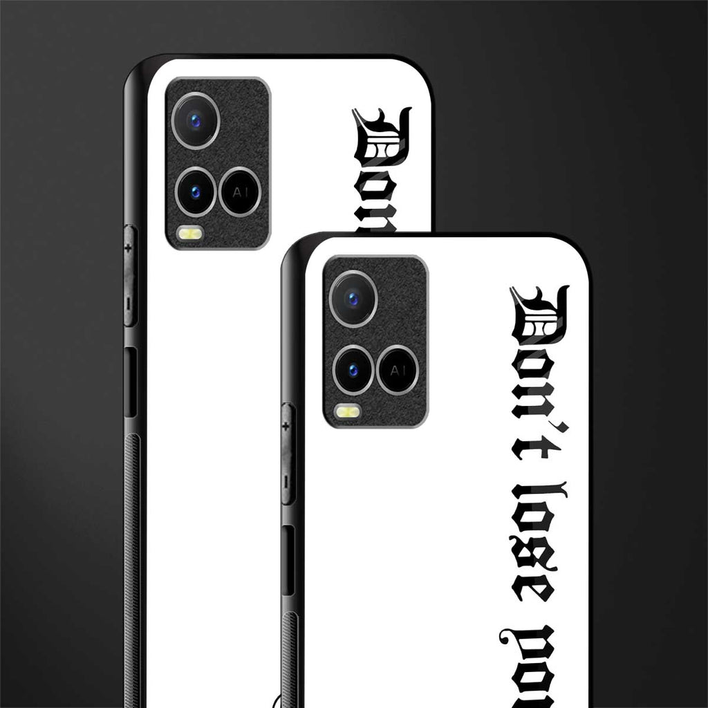 don't lose yourself glass case for vivo y21s image-2