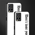 don't lose yourself glass case for vivo y21t image-2
