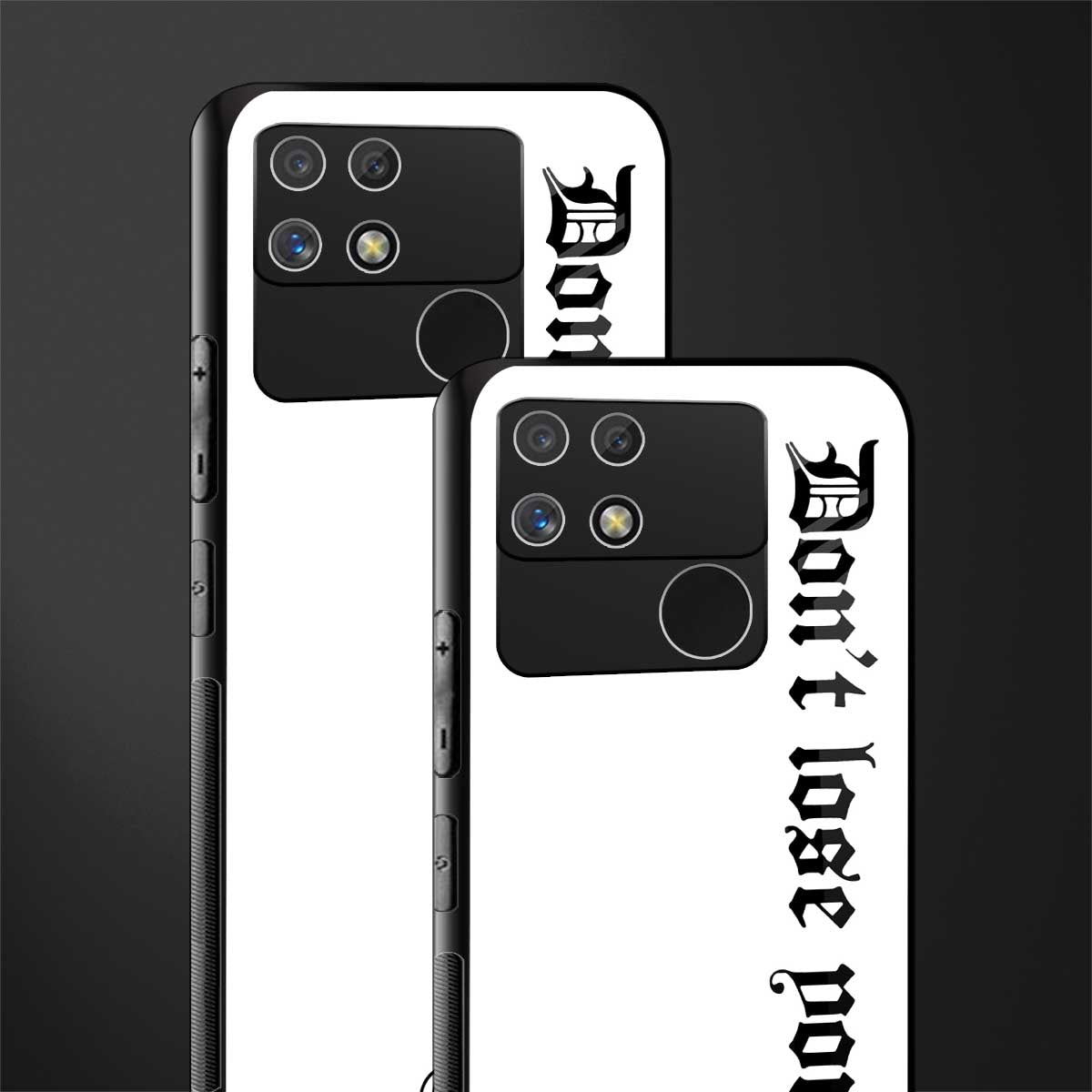 don't lose yourself back phone cover | glass case for realme narzo 50a