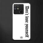 don't lose yourself back phone cover | glass case for realme narzo 50a