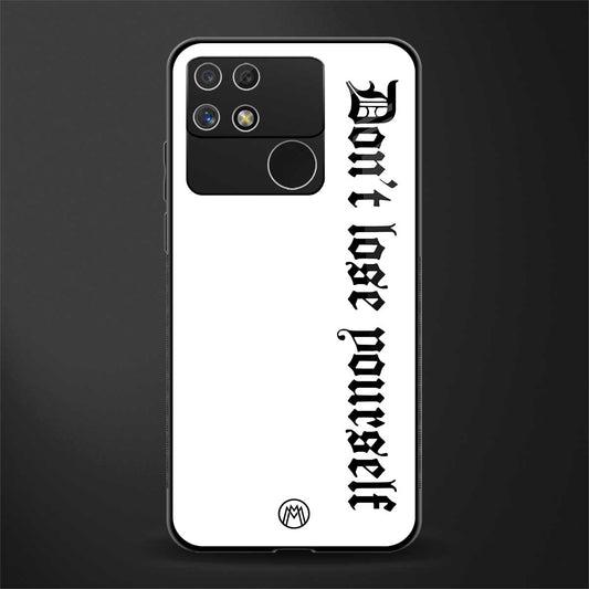 don't lose yourself back phone cover | glass case for realme narzo 50a