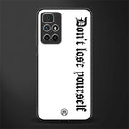 don't lose yourself glass case for redmi 10 prime image