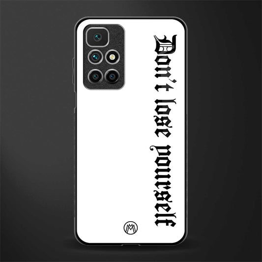 don't lose yourself glass case for redmi 10 prime image