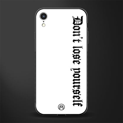 don't lose yourself glass case for iphone xr image