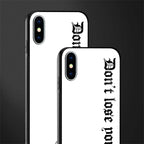don't lose yourself glass case for iphone xs image-2