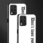 don't lose yourself back phone cover | glass case for samsung galaxy m33 5g