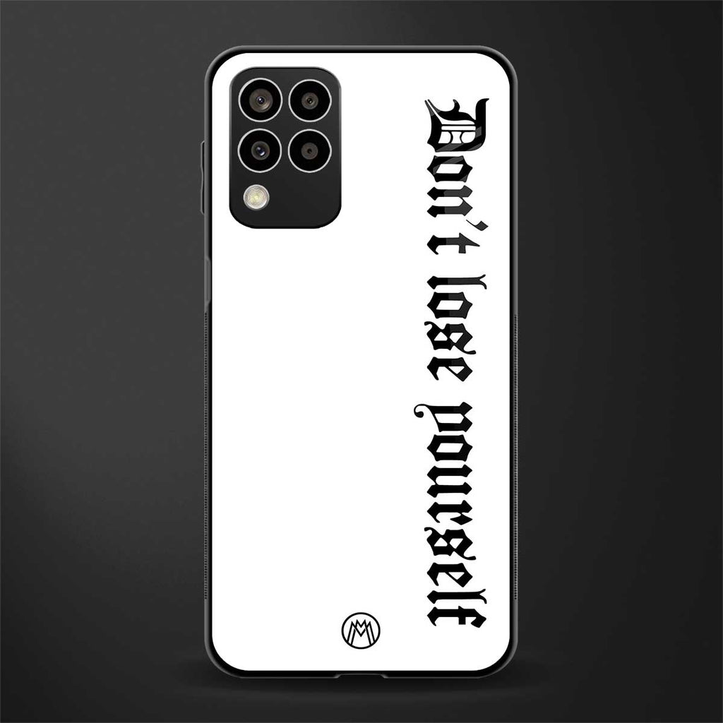 don't lose yourself back phone cover | glass case for samsung galaxy m33 5g
