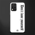 don't lose yourself back phone cover | glass case for samsung galaxy m33 5g