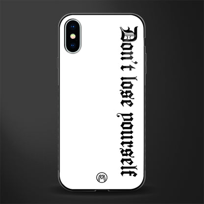 don't lose yourself glass case for iphone x image