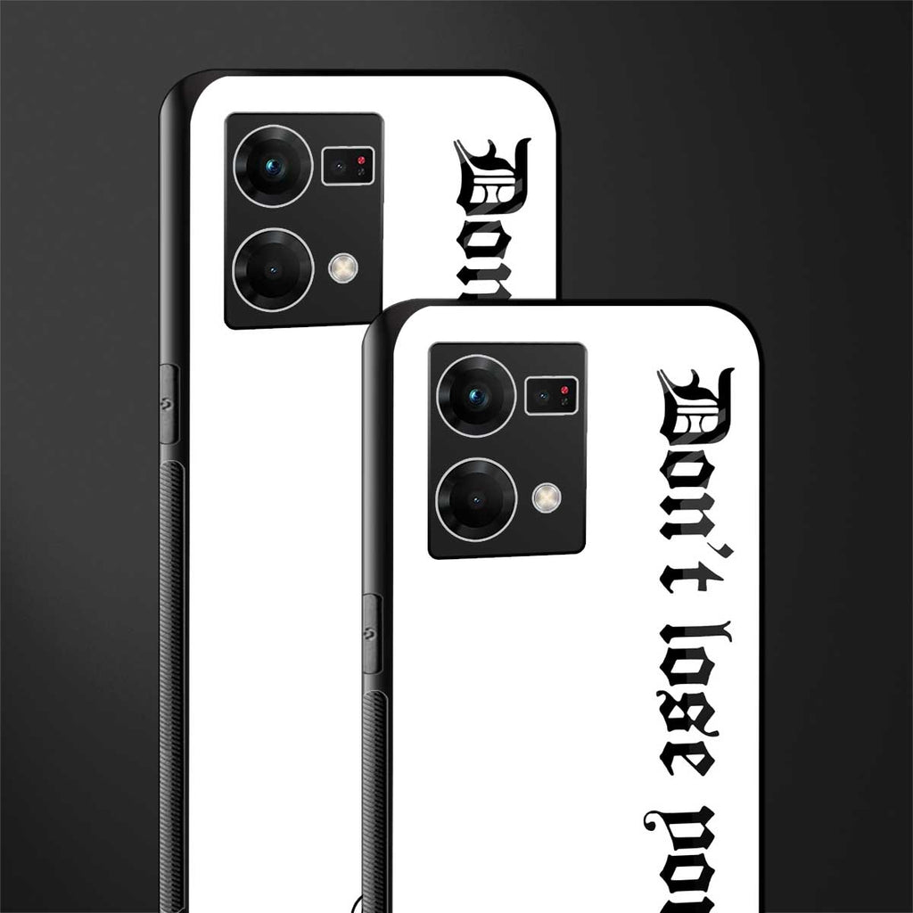 don't lose yourself back phone cover | glass case for oppo f21 pro 4g