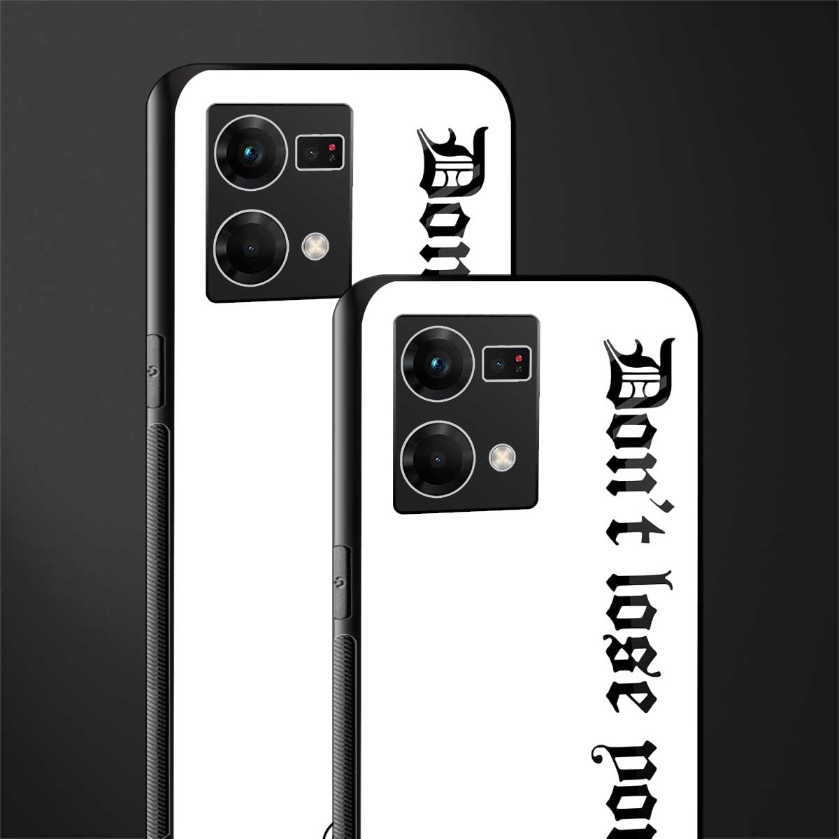don't lose yourself back phone cover | glass case for oppo f21 pro 4g