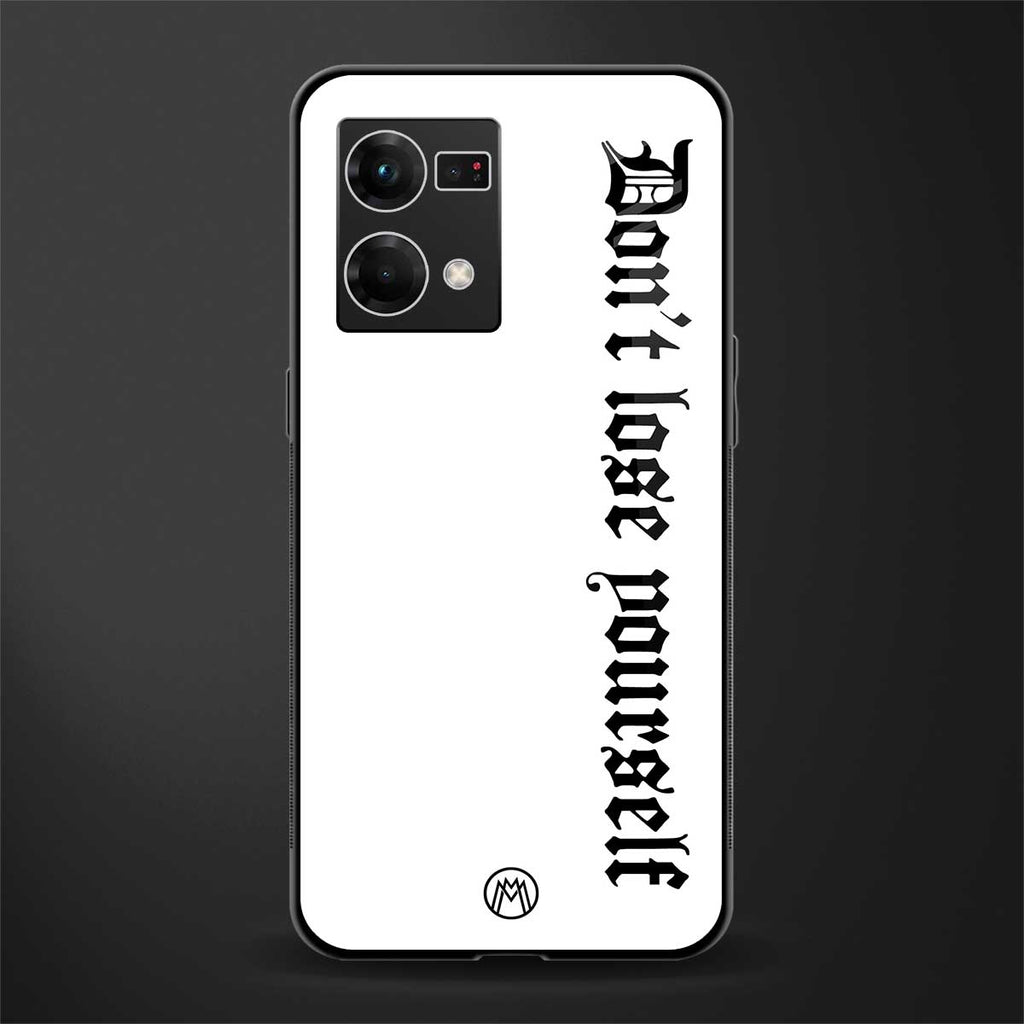 don't lose yourself back phone cover | glass case for oppo f21 pro 4g