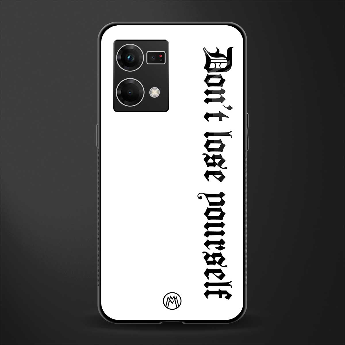don't lose yourself back phone cover | glass case for oppo f21 pro 4g