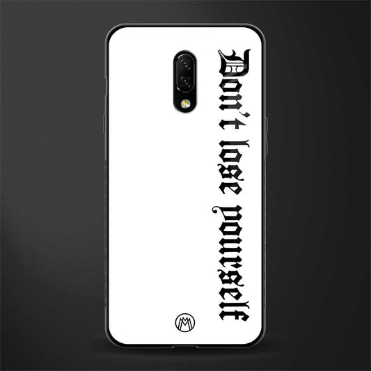 don't lose yourself glass case for oneplus 7 image