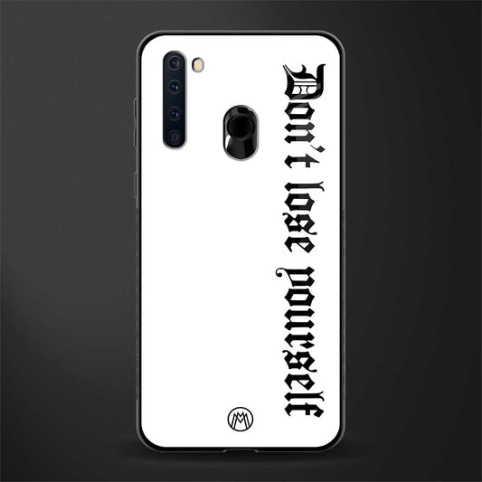 don't lose yourself glass case for samsung a21 image