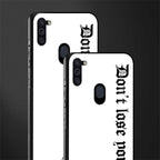 don't lose yourself glass case for samsung a11 image-2