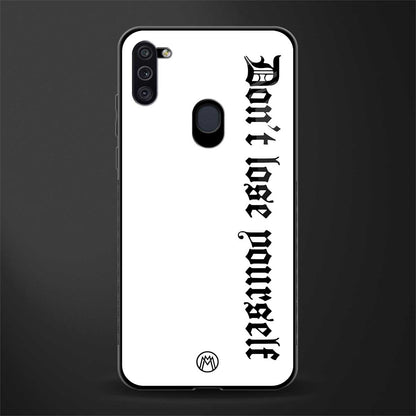 don't lose yourself glass case for samsung a11 image