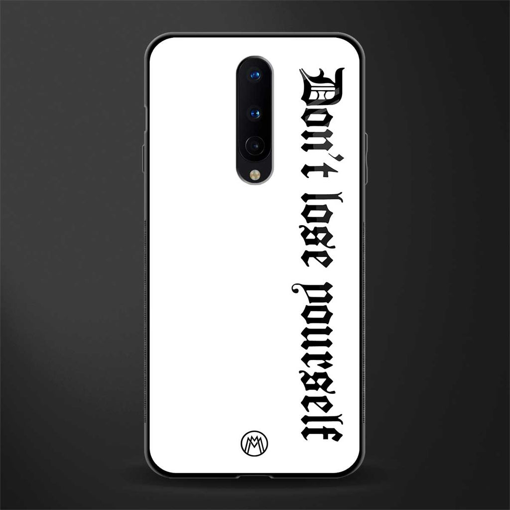 don't lose yourself glass case for oneplus 8 image