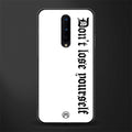 don't lose yourself glass case for oneplus 8 image