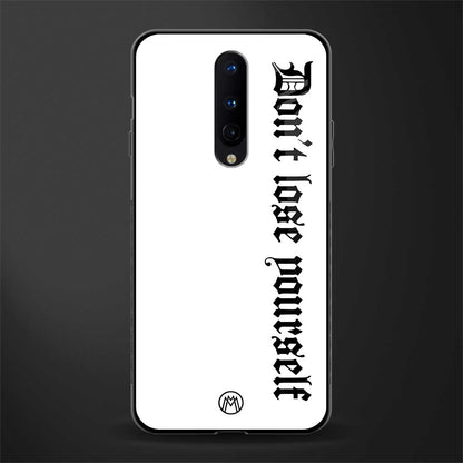 don't lose yourself glass case for oneplus 8 image