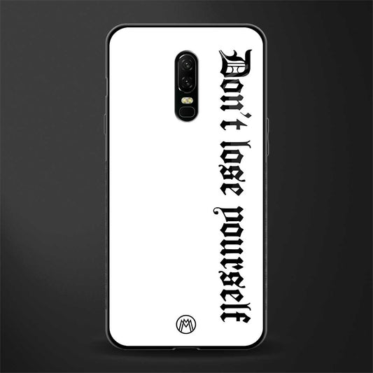 don't lose yourself glass case for oneplus 6 image
